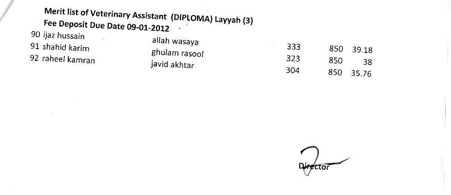 Click image for larger version

Name:	IstMeritListVetAssistantLayyahPage3.jpg
Views:	303
Size:	45.1 KB
ID:	28720
