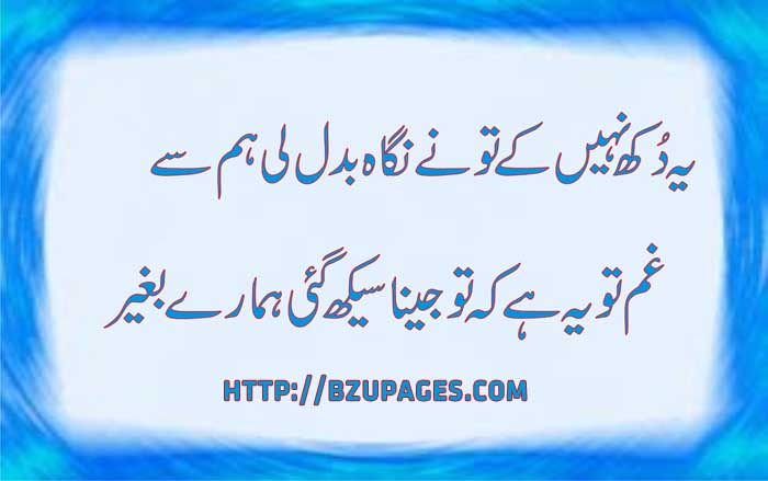 Name:  Yeh dukh nahi kay tum nay nigah badal li hum say.jpg
Views: 430
Size:  45.8 KB