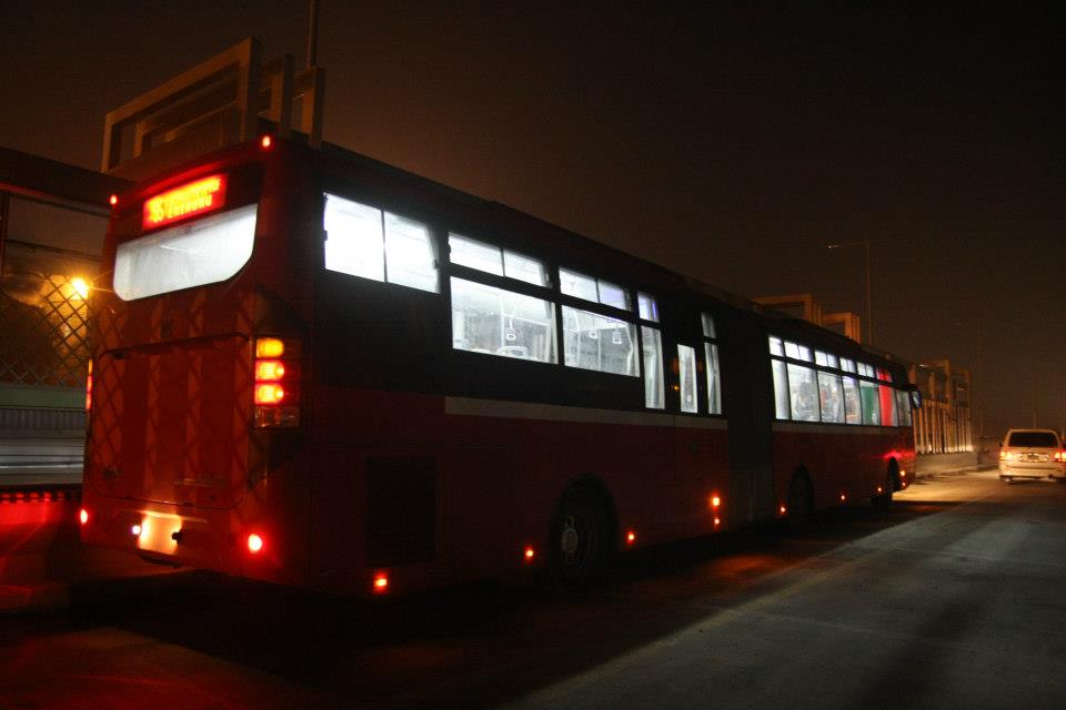 Lahore metro bus system: A major step in Pakistans public transport-metro-bus-lahore-night-view.jpg