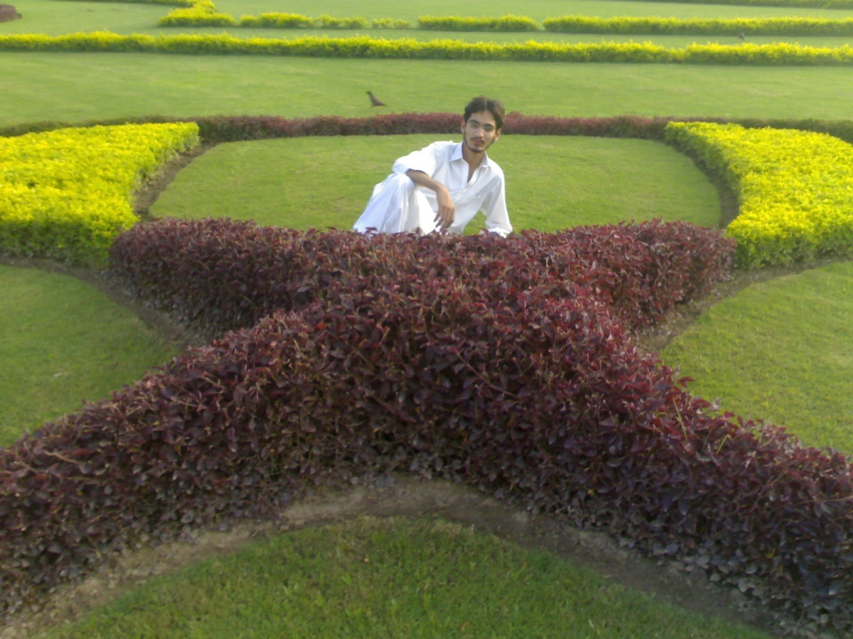 Me playing with Beautiful Plants outside Auditorium