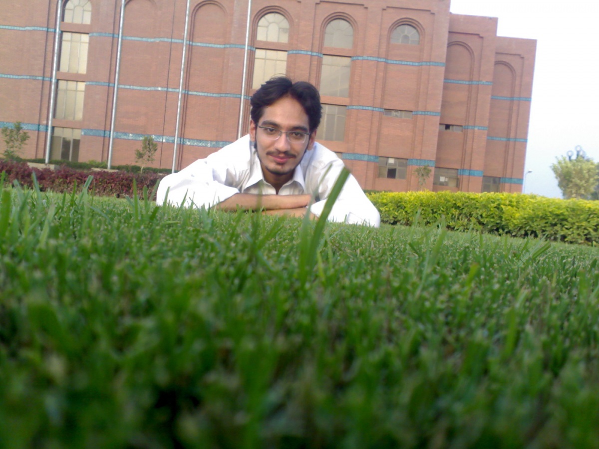 Me lying outside Auditorium