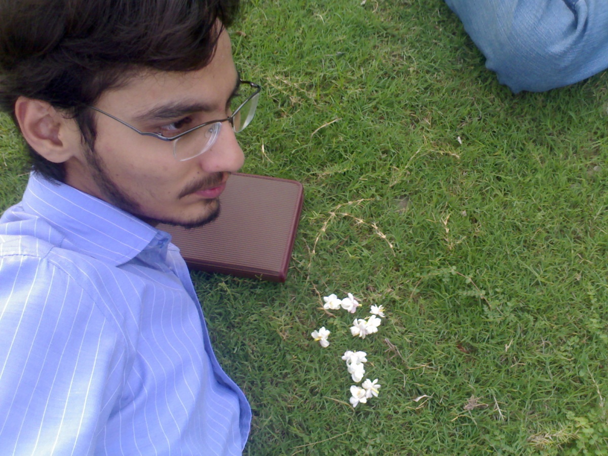 Me outside my hostel (Umer Hall)