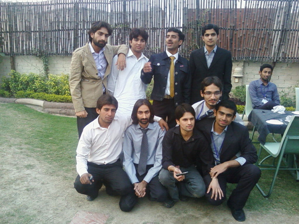 Bukhtiyar, Yasirm Ajmal, Usman, Taha (On Chair)
--------
Sitting: Shehbaz, Wasif, Mudasir, Sheraz , Ahmad
