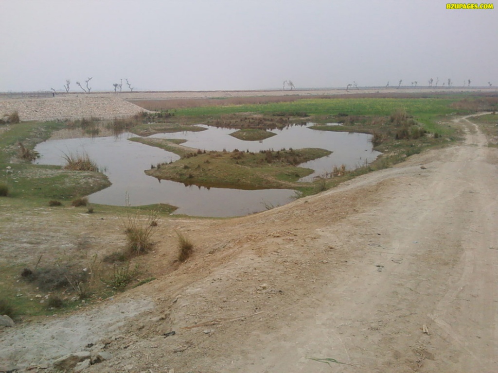 Back side of barrage