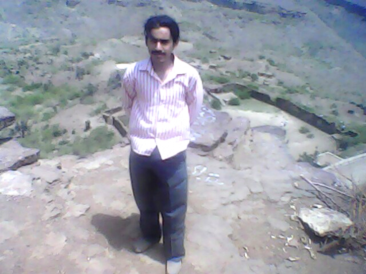 me naughty boy was standing on the rock