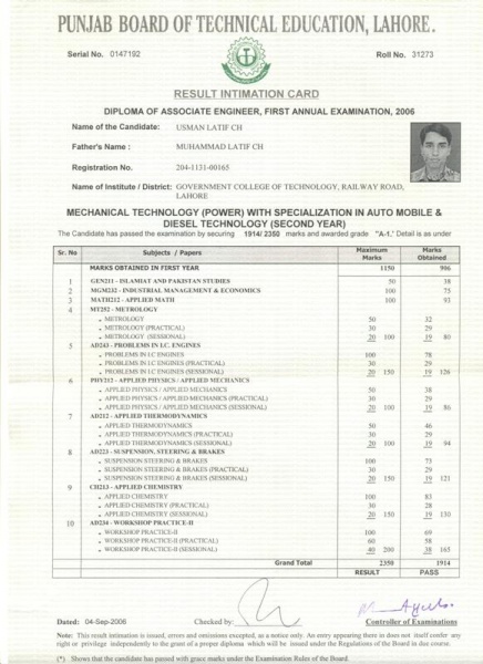9 DMC 2nd Year DAE