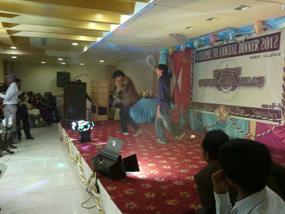 Singing and dancing