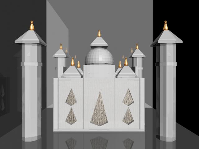 mirror taj mahel design