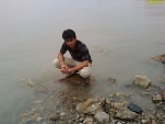 Ahmad Sitting in water