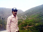 A beautiful view of Zig Zag Road behind me in the valley