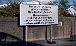 Lost in translation: road sign carries email reply