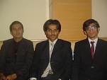 Haroon saeed, Sulman Qureshi and Zeeshan Haider at Shangrila Cuisine