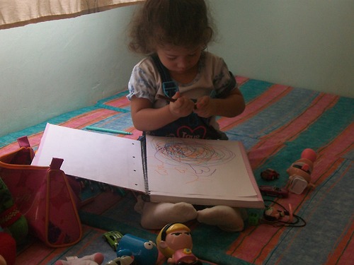 baby writing