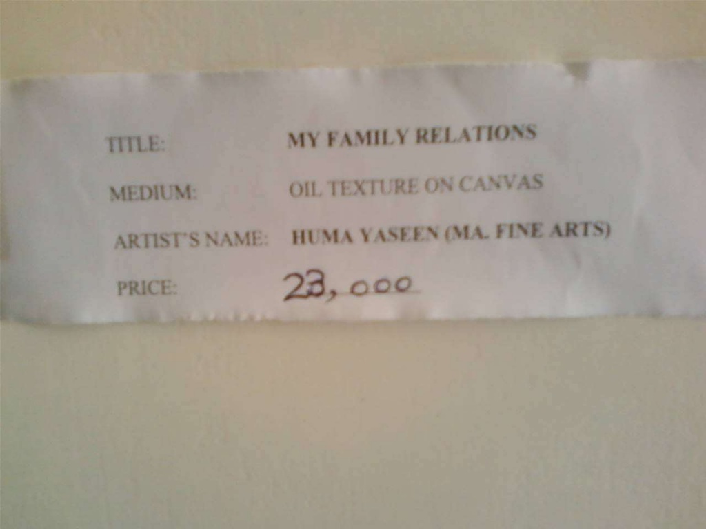 Price of the painting...