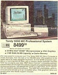 20 Mhz CPU, 2 MB RAM. Only 8499 dollars! Monitor and mouse not included.