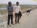 Wasif and Aatif, Goat behind them