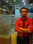 Hammad Alvi standing at Shangrilla Cuisine