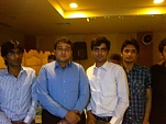 Muzamil Mehboob , Maroof pasha Shuja Ahmad and Ali Hasan at Shangrilla Cuisine